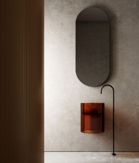 Подвесная раковина ABBER Kristall AT2704Opal 42см коричневый